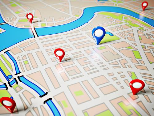 Street Map.  via Shutterstock