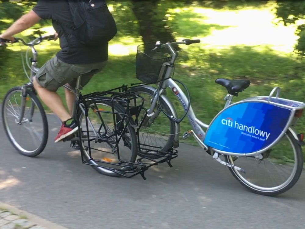Mobiler Fahrrad-Transport: Der Exozox kann bis zu zwei Räder